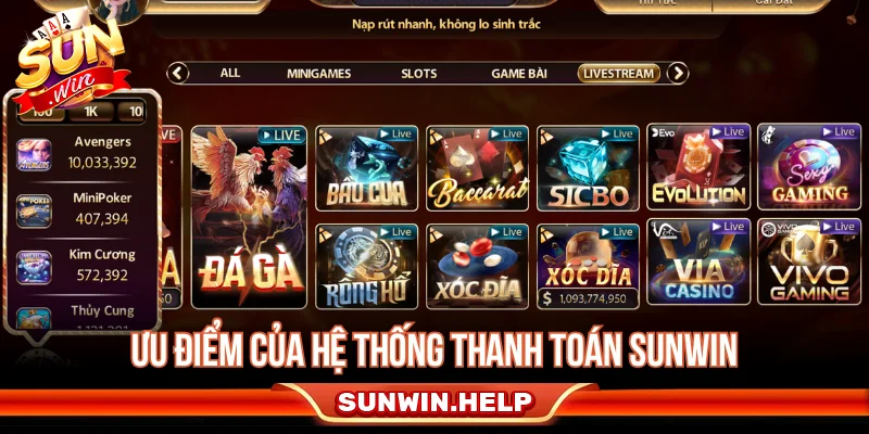 Lưu ý bảo mật khi nạp tiền Sunwin